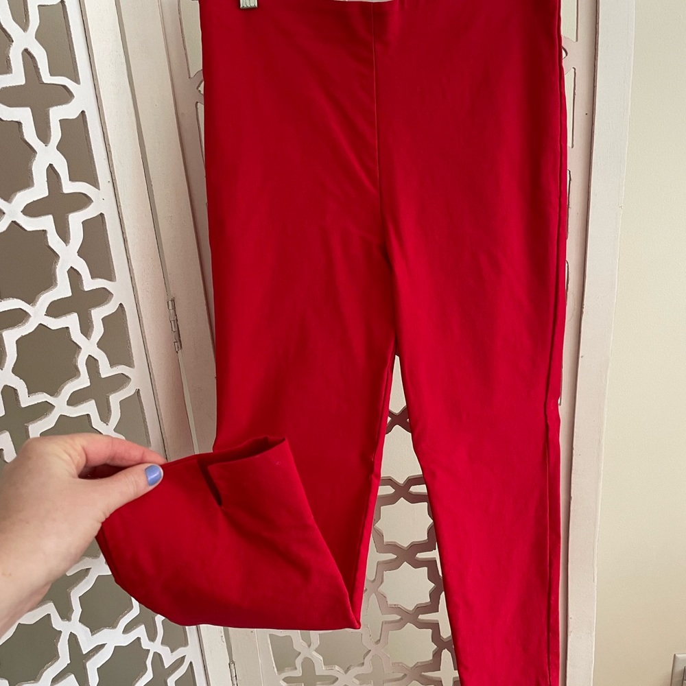 Red slacks